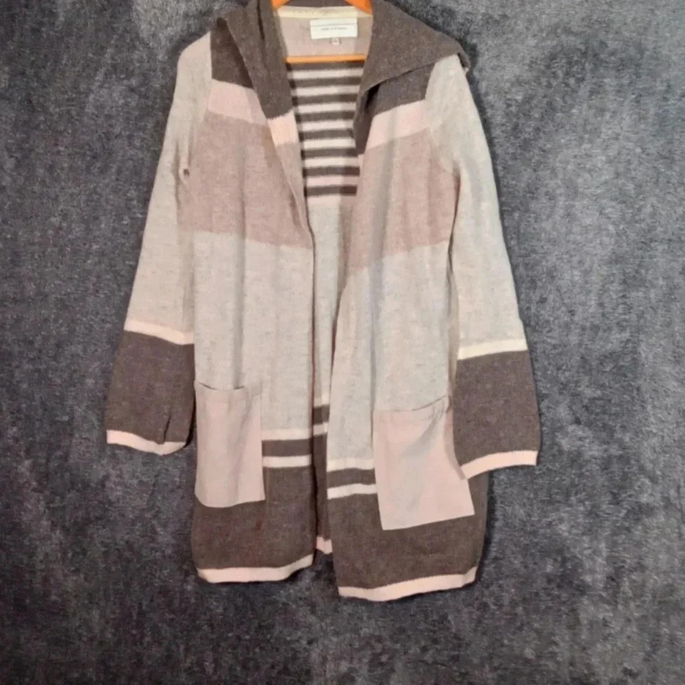 Anthropologie angel of the North mixed Striped 100% lambswool women's small